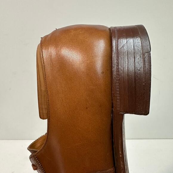 Crockett & Jones x Polo Ralph Lauren Oxford Cap Toe British Tan England 9.5 D - Picture 12 of 12